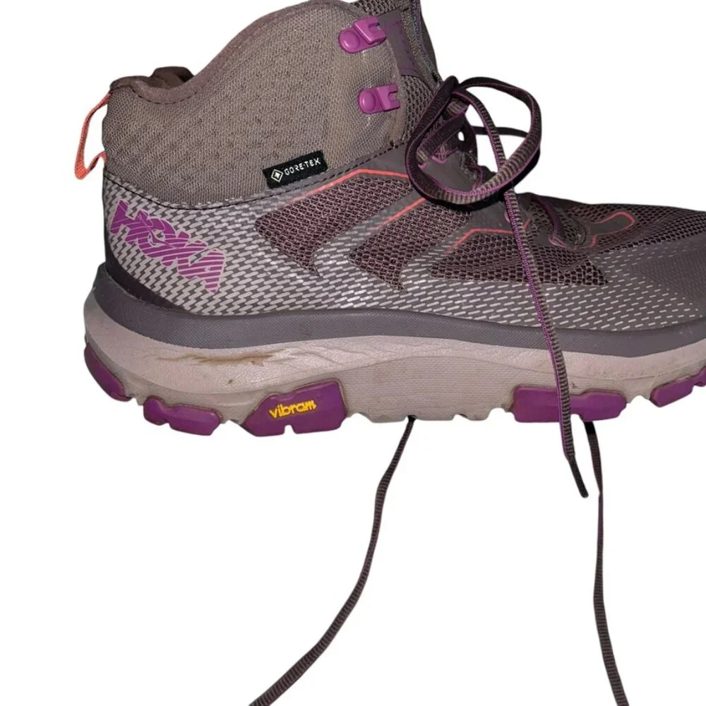 hoka one one plum purple pink high top sneakers 8